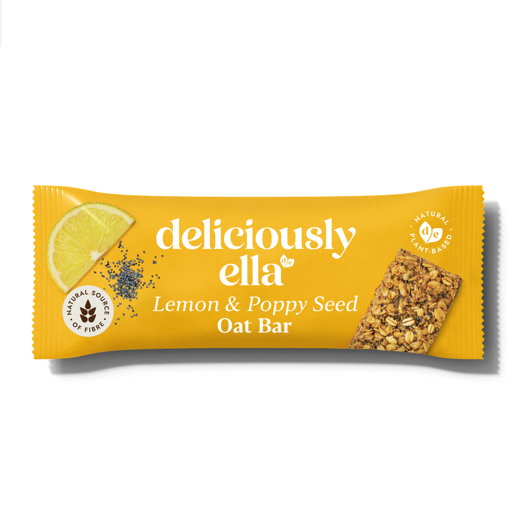 Deliciously Ella Oat Bar - Lemon and Poppy seed X 16 X 50g