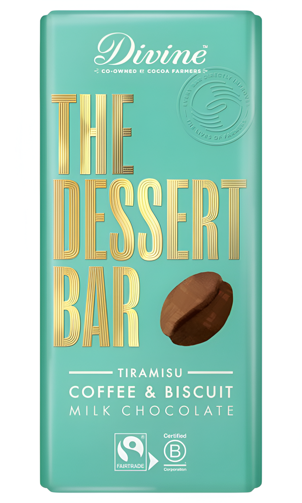 Divine Dessert Chocolate Bar - MILK Tiramisu X 10 X 180g