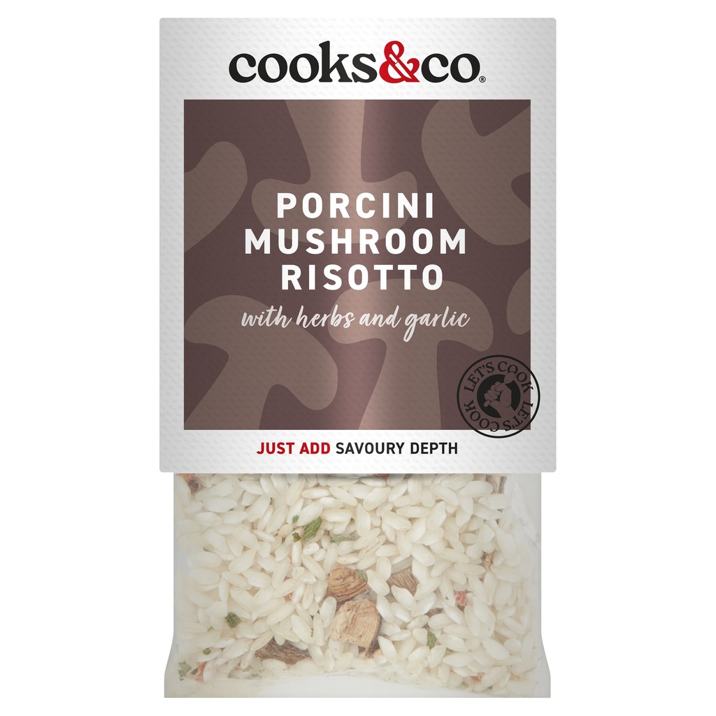 Cooks and Co Ready Meals - Porcini Mushroom Risotto X 6 X 190g