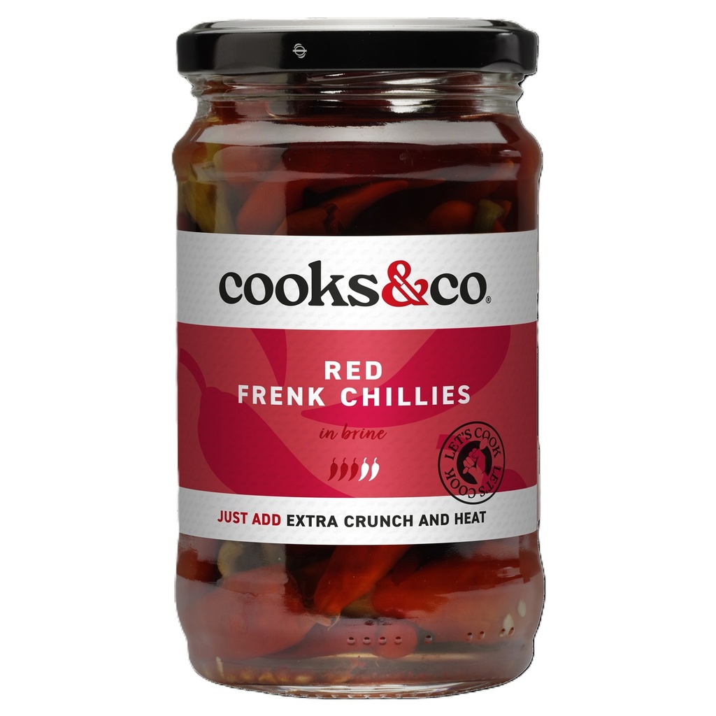 Cooks and Co Veg Jars - Red Frenk Chillies X 6 X 300g