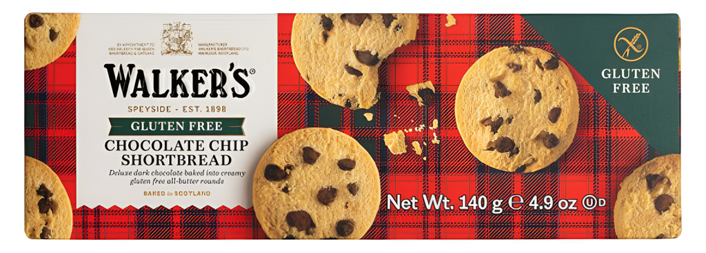 Walkers Shortbread Biscuits - GF Chocolate Chip X 12 X 140g
