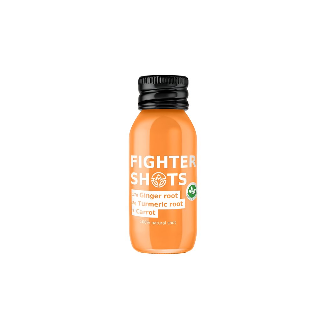 Fighter Shots Health Shots - Ginger Turmeric and Carrot X 12 X 60ml