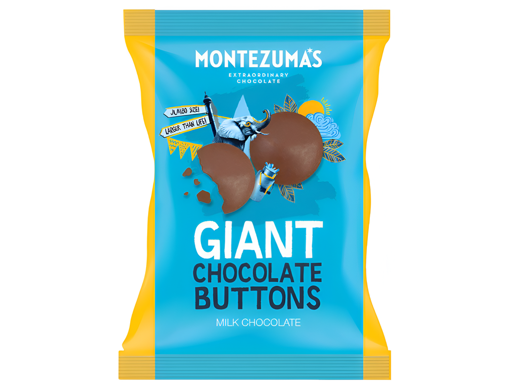 Montezumas Chocolate - MILK 35% Giant Chocolate Buttons X 8 X 120g