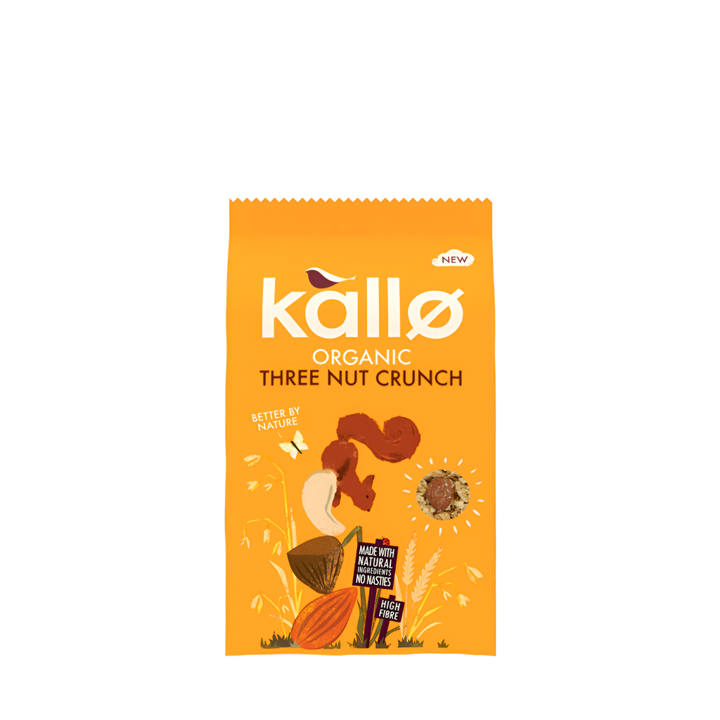 Kallo Organic Granola - Three Nut Crunch X 5 X 360g