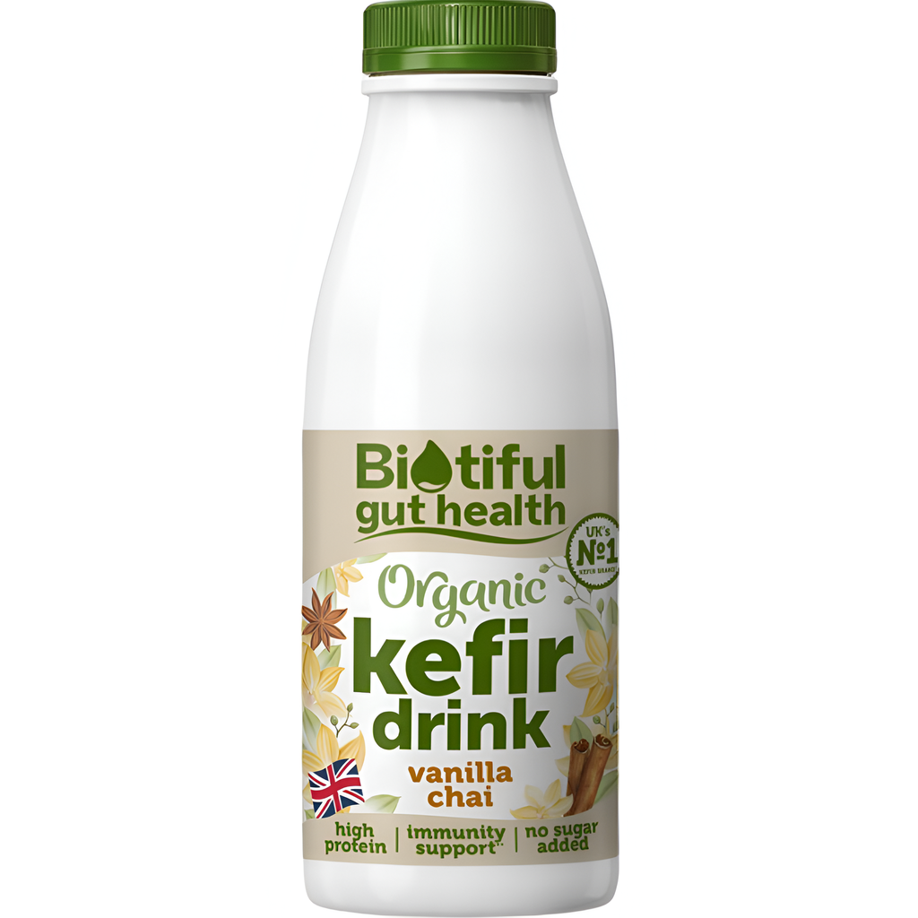 Biotiful Organic Kefir Drinks - MEDIUM Vanilla Chai 500ml