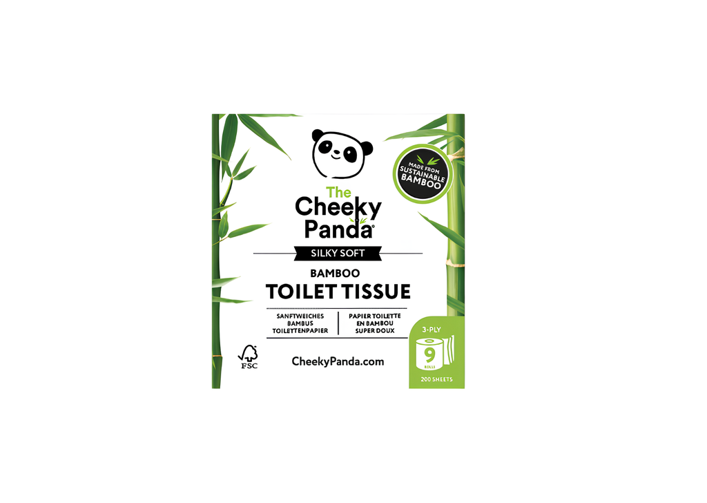 Cheeky Panda Bamboo Toilet Tissue - Silky Soft 9 rolls