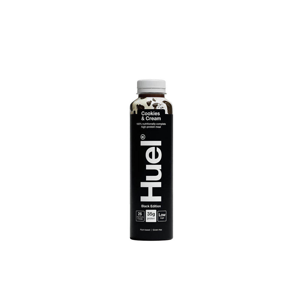 Huel Vegan RTD Drinks - BLACK EDITION Cookies and Cream X 8 X 500ml