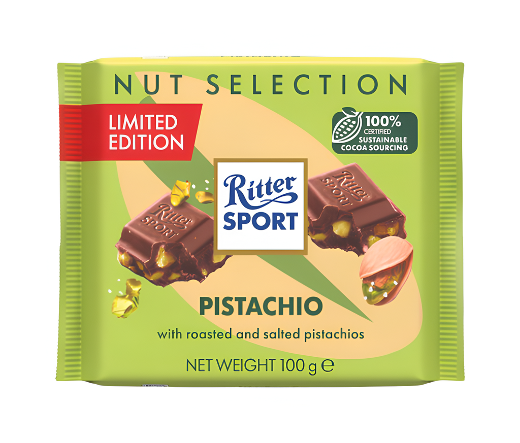 Ritter Sport Chocolate Nut - Limited Edition Pistachio X 12 X 100g