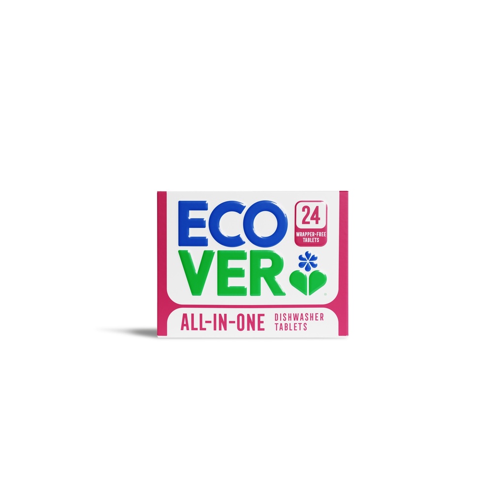 Ecover Dishwasher Tablets - SMALL All In One 24 Tabs 420gm