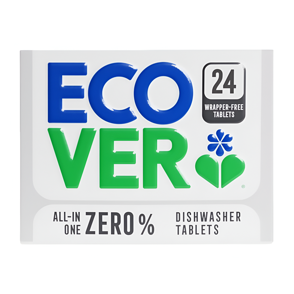 Ecover Dishwasher Tablets - Zero Fragrance & Enzyme 24 Tabs 420gm