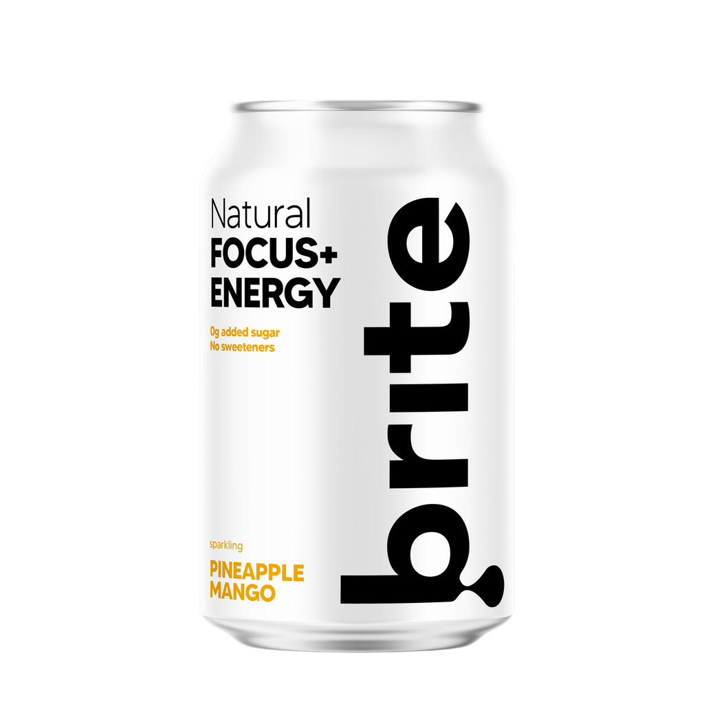 Brite Natural Focus Energy Drinks - Pineapple Mango X 24 X 330ml