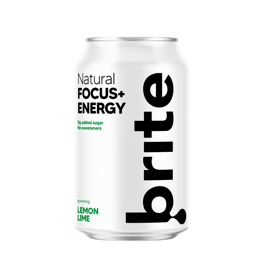 Brite Natural Focus Energy Drinks - Lemon Lime X 12 X 330ml