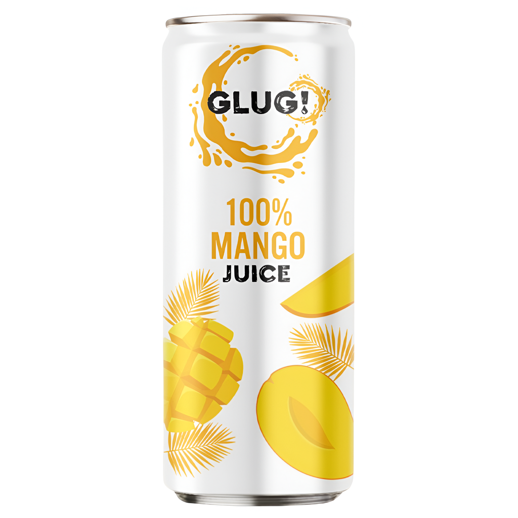 Glug 100% Natural Fruit Juice - Mango X 12 X 320ml