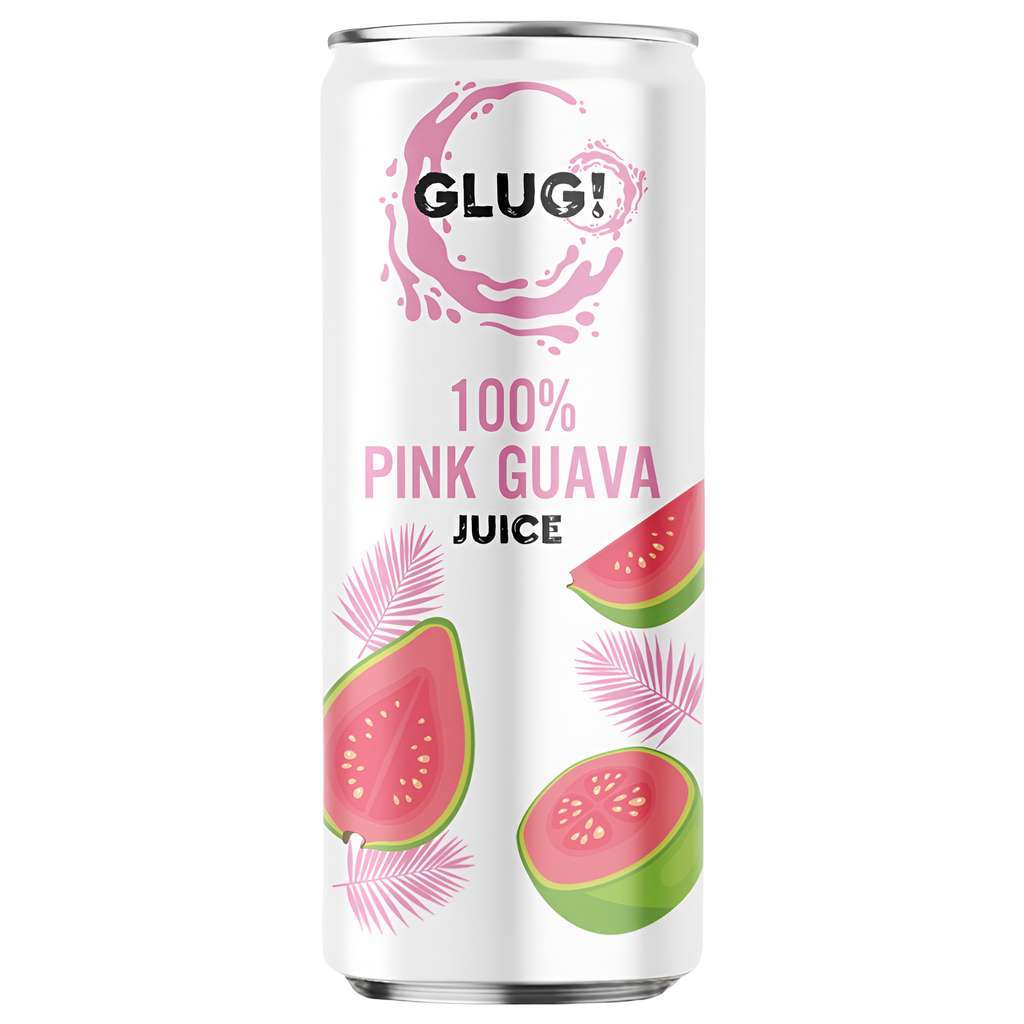 Glug 100% Natural Fruit Juice - Pink Guava X 12 X 320ml