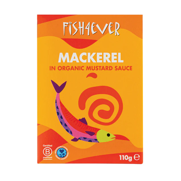 [15% OFF] Fish 4 Ever Organic Mackerel - Fillets in Mustard sauce X 12 X 110g