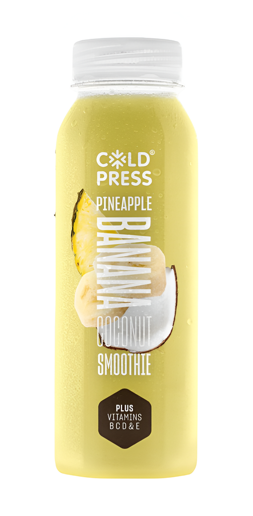 [SUPPLIER ISSUE] [15% OFF] Coldpress Smoothie - SMALL Pineapple Coconut & Banana X 8 X 250ml