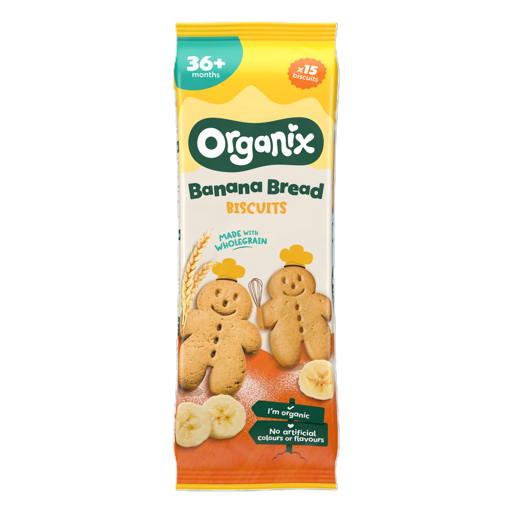 Organix Organic Toddler Biscuits - Banana Bread X 6 X 135g