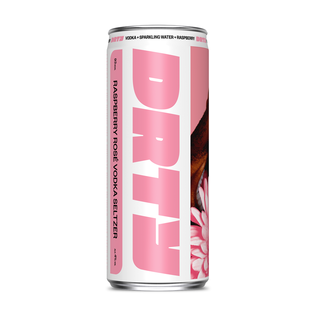 [15% OFF] DRTY Vodka Seltzer - Raspberry Rose 4% ABV X 12 X 330ml
