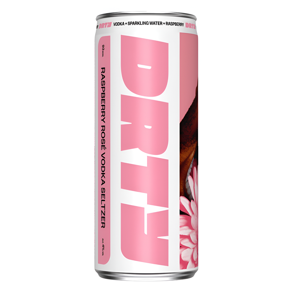 DRTY Vodka Seltzer - Raspberry Rose 4% ABV X 12 X 330ml
