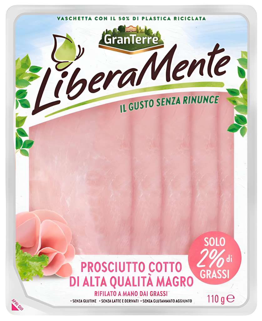 Liberamente Sliced Meat - Prosciutto Cotto Cooked Ham 110g