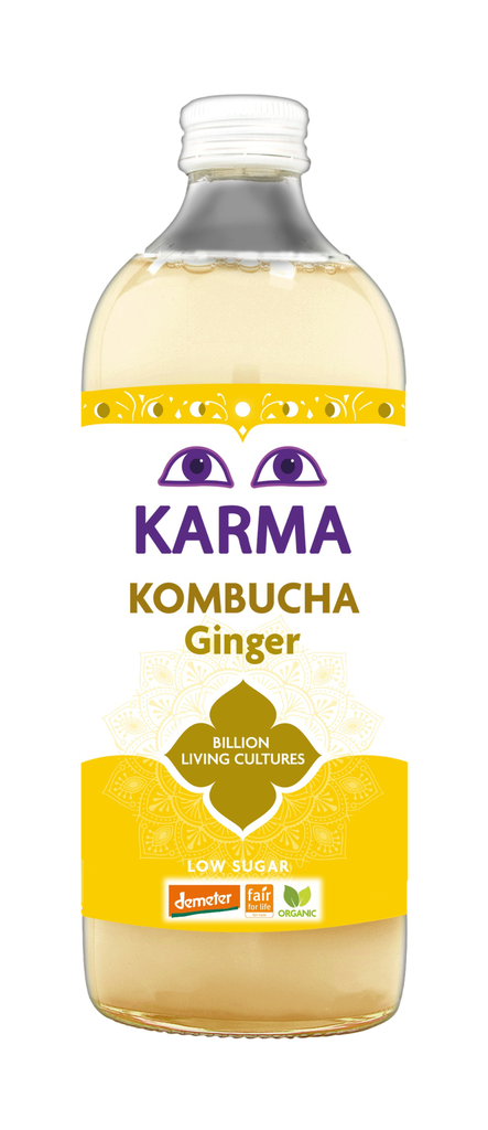 Karma Kombucha Organic - LARGE BOTTLE Ginger X 6 X 1L