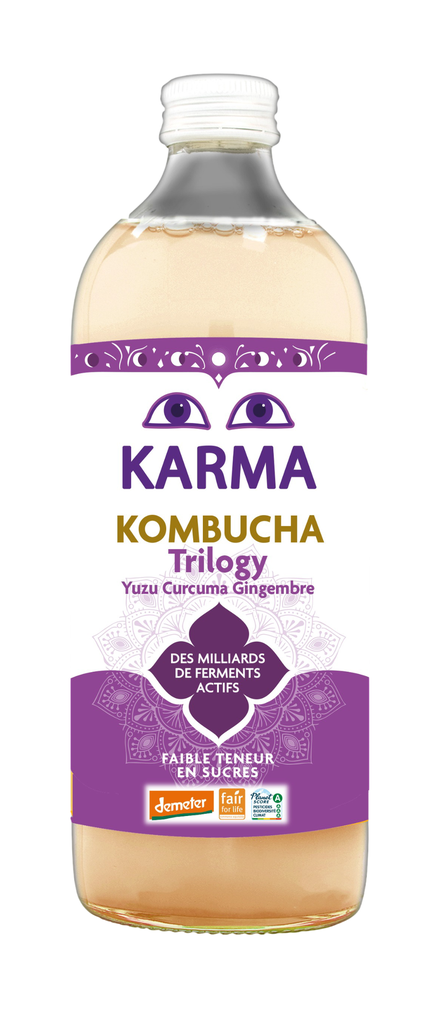 Karma Kombucha Organic - LARGE BOTTLE Trilogy X 6 X 1L