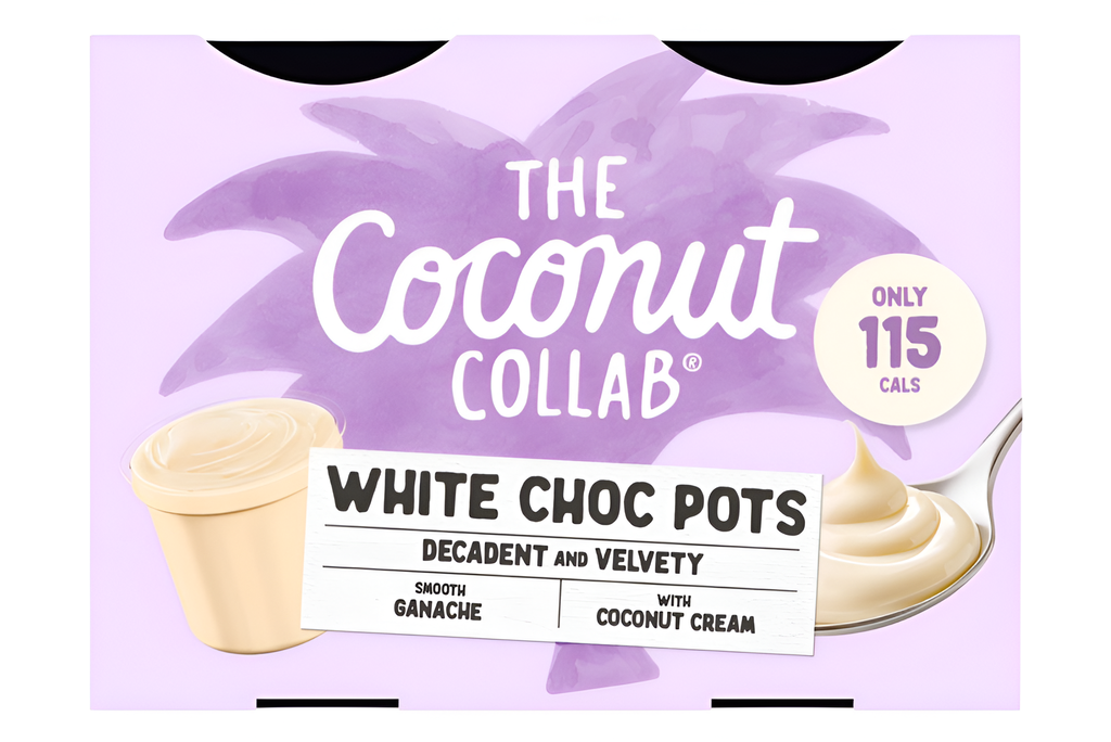 The Coconut Collaborative Dessert - White Chocolate Pots (4X45g) 180g