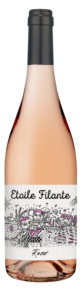 Etoile Filante Rose Wine - Rose Grenache Syrah Languedoc 2024 12.5% ABV FRANCE X 6 X 750ml