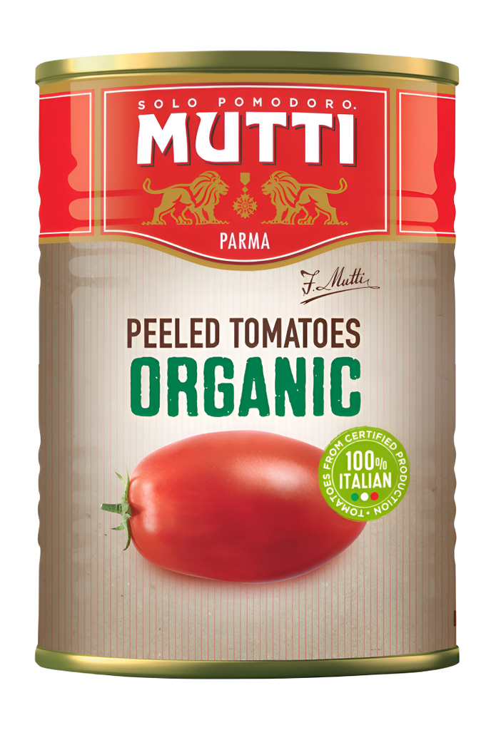Mutti Organic Canned Tomatoes - Peeled X 12 X 400g
