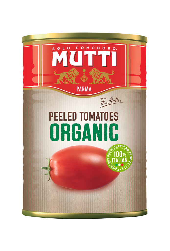 Mutti Organic Canned Tomatoes - Peeled X 12 X 400g
