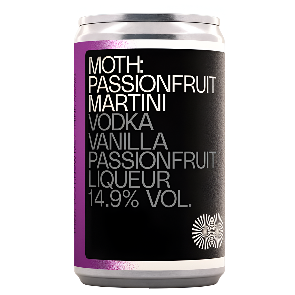 [20% OFF] Moth Cocktails - CAN Passionfruit Martini 14.9% ABV X 12 X 125ml