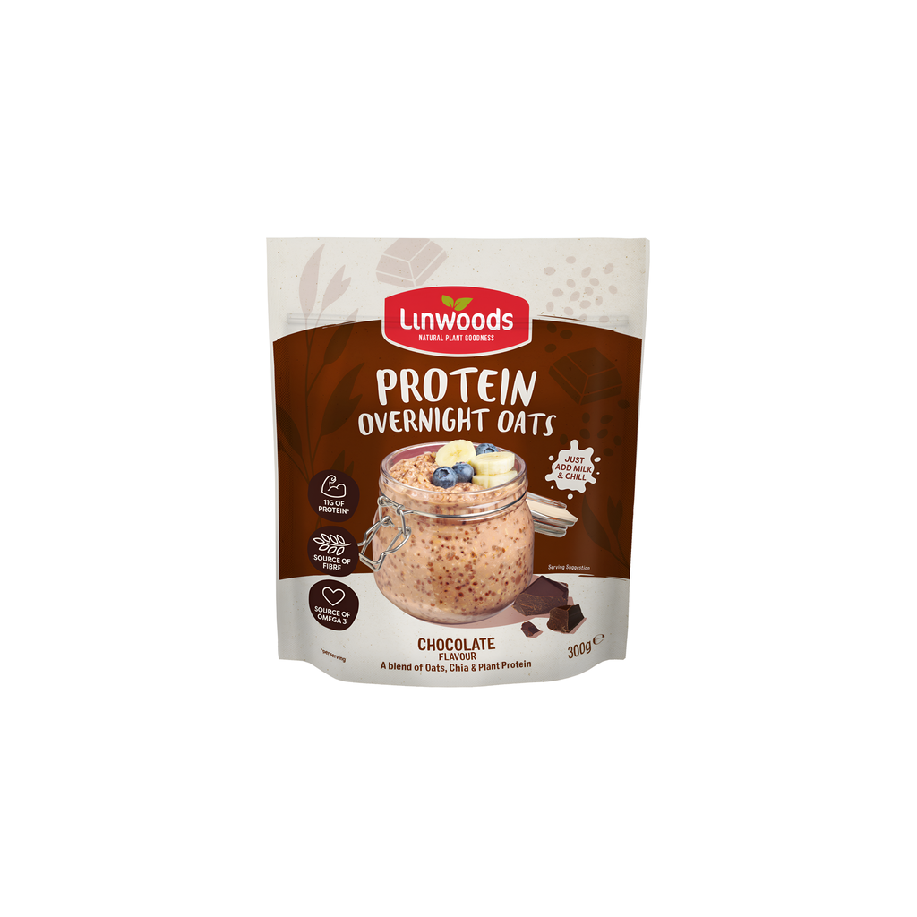 Linwoods Overnight Oats - Chocolate Protein X 5 X 300g