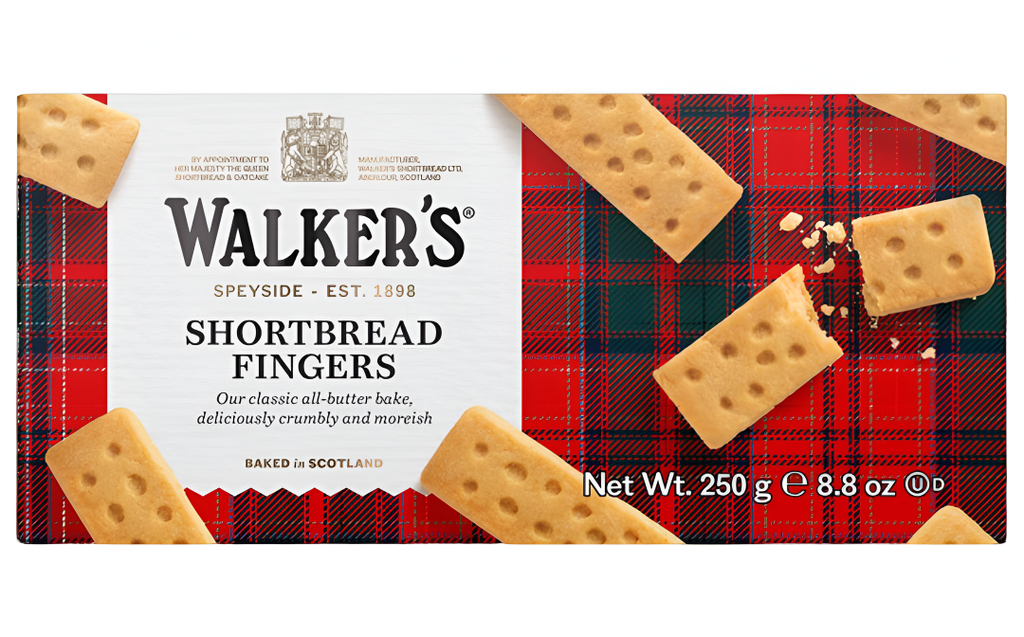 [25% OFF] Walkers Shortbread Biscuits - LARGE Fingers 250g