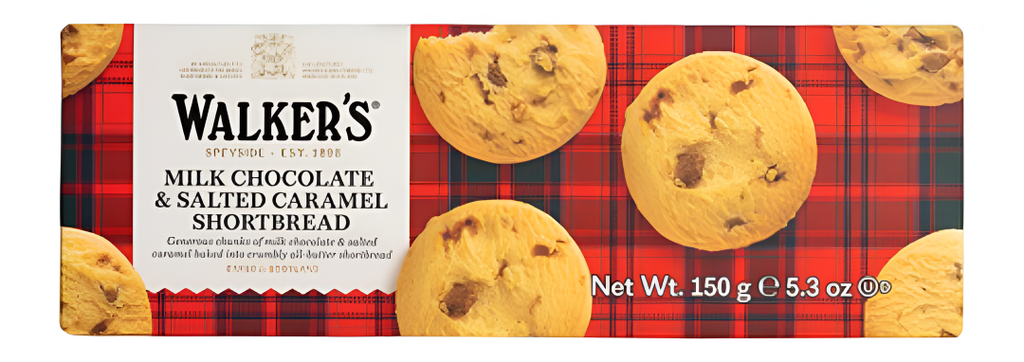 [20% OFF] Walkers Shortbread Biscuits - Milk Chocolate and Salted Caramel 150g
