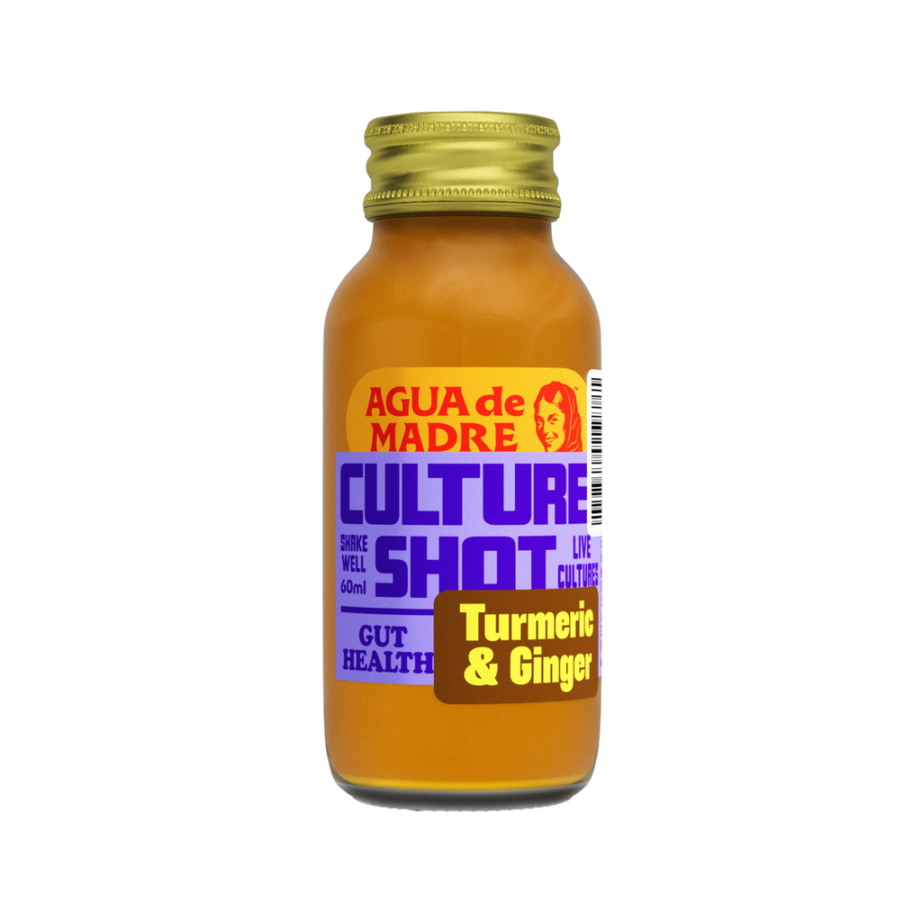 Agua de Madre Culture Shots - Ginger & Turmeric X 12 X 60ml