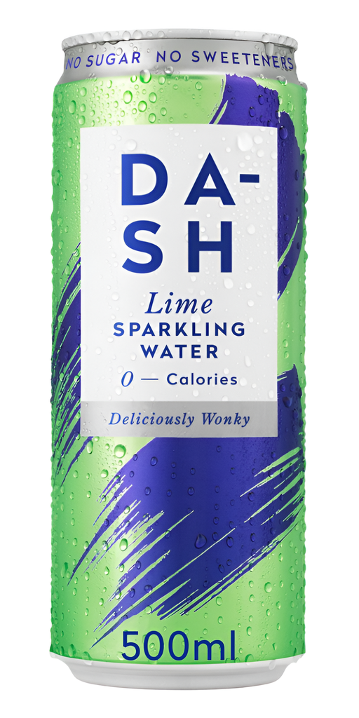 Dash Sparkling Water - LARGE Lime X 12 X 500ml