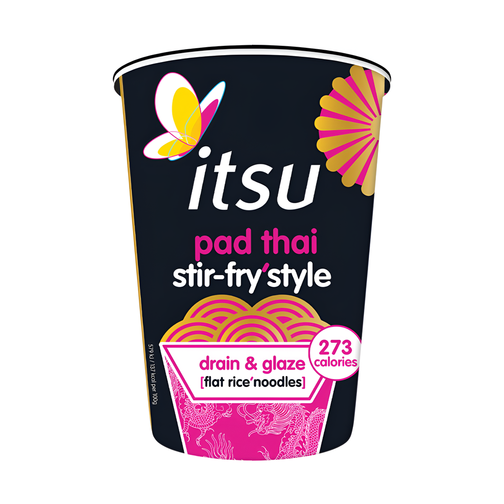 Itsu Noodles Cup - Stir Fry Pad Thai X 6 X 83g