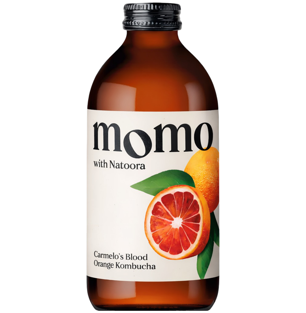 MOMO Organic Kombucha - Limited Edition Carmelo's Blood Orange X 12 X 330ml