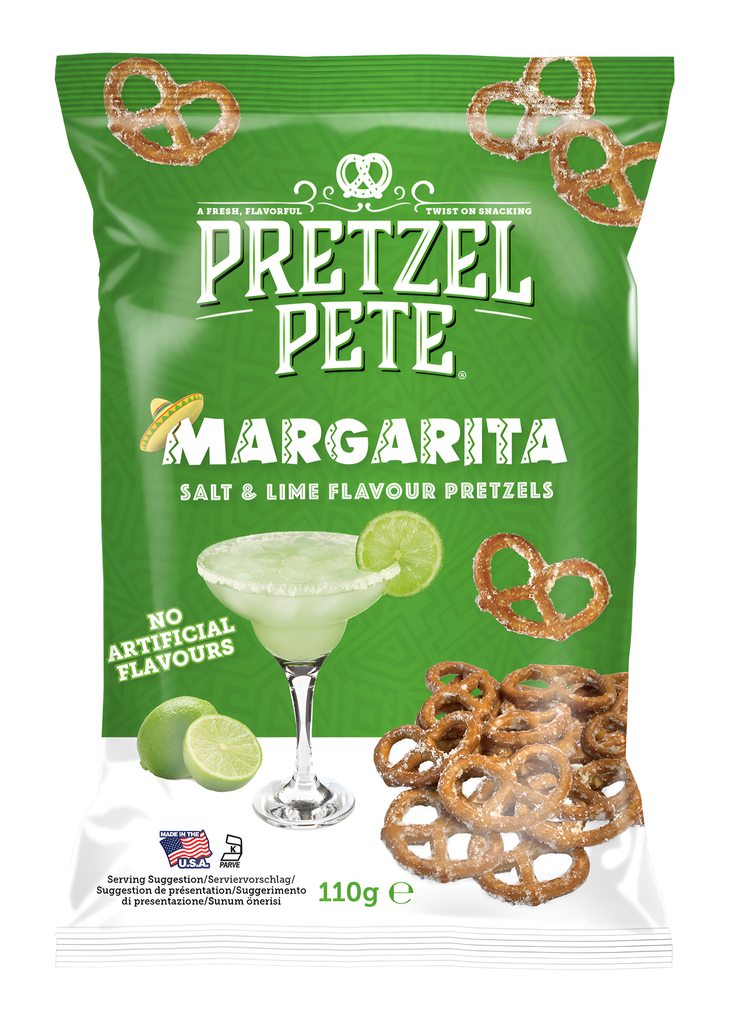 Pretzel Pete Snacking Pretzels - Mini Twist Margarita X 8 X 110g