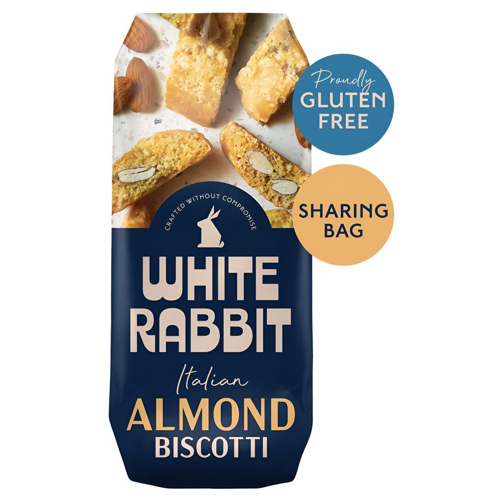 White Rabbit Gluten Free Cookies - Almond Biscotti X 4 X 150g