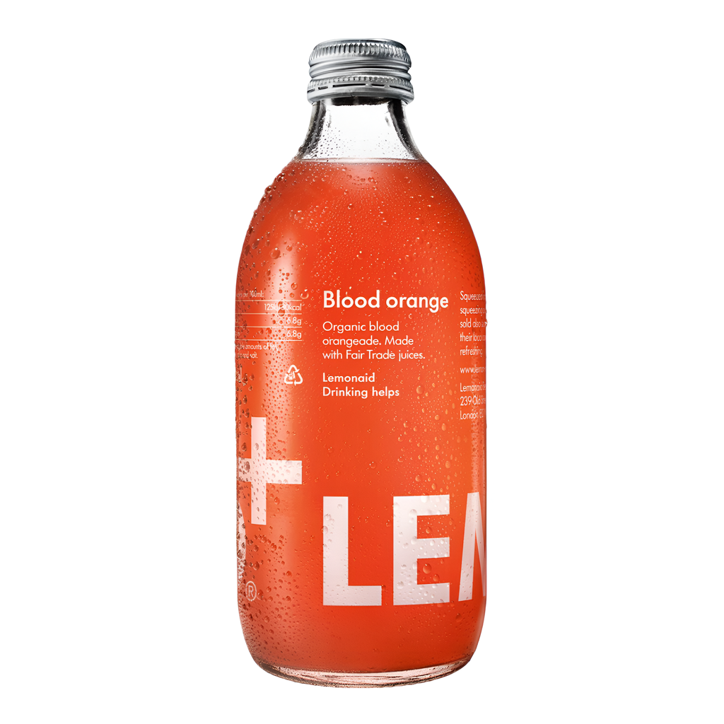 Lemonaid Organic Sparkling Soft Drink - Blood Orange X 12 X 330ml