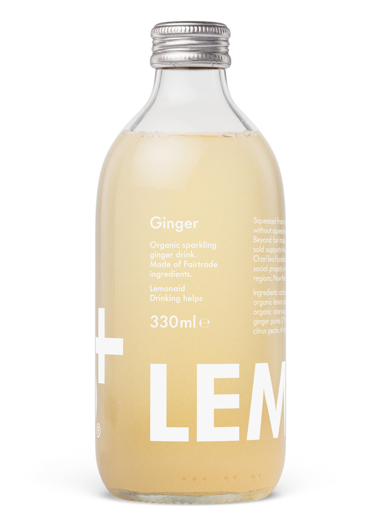 Lemonaid Organic Sparkling Soft Drink - Ginger X 12 X 330ml