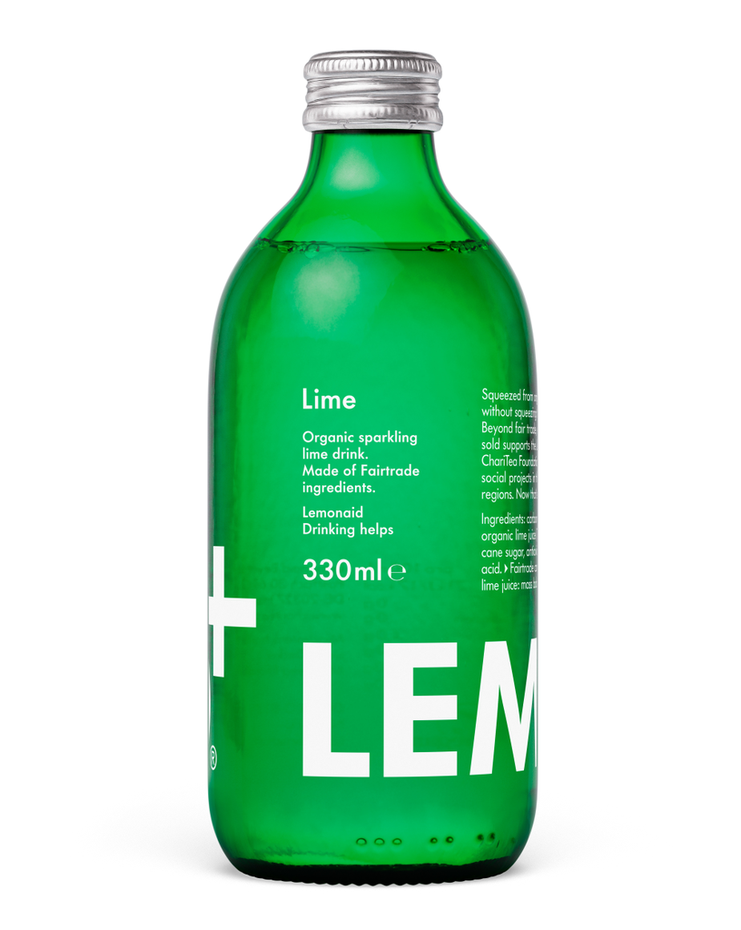 Lemonaid Organic Sparkling Soft Drink - Lime X 12 X 330ml