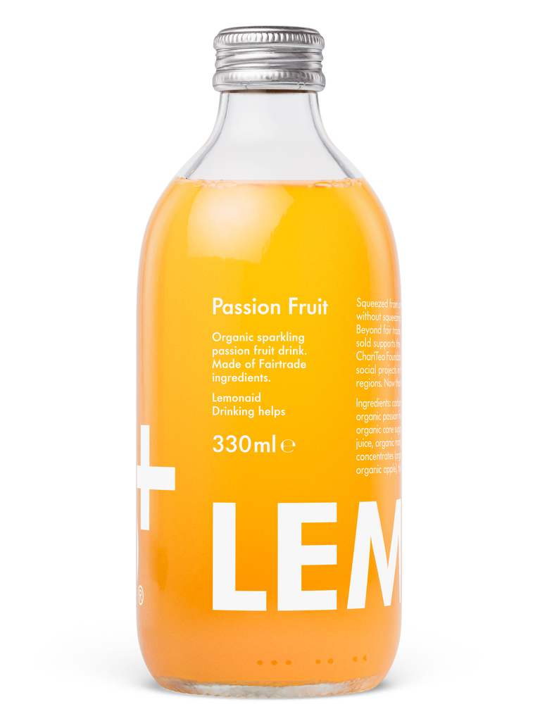 Lemonaid Organic Sparkling Soft Drink - Passion Fruit X 12 X 330ml