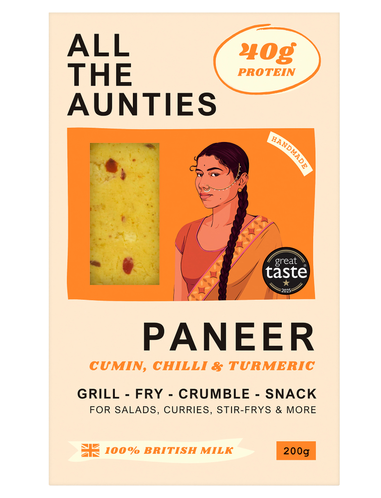 All The Aunties Paneer - BLOCK Cumin Chilli & Turmeric 200g