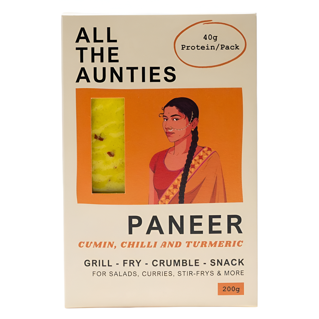 All The Aunties Paneer - BLOCK Cumin Chilli & Turmeric 200g
