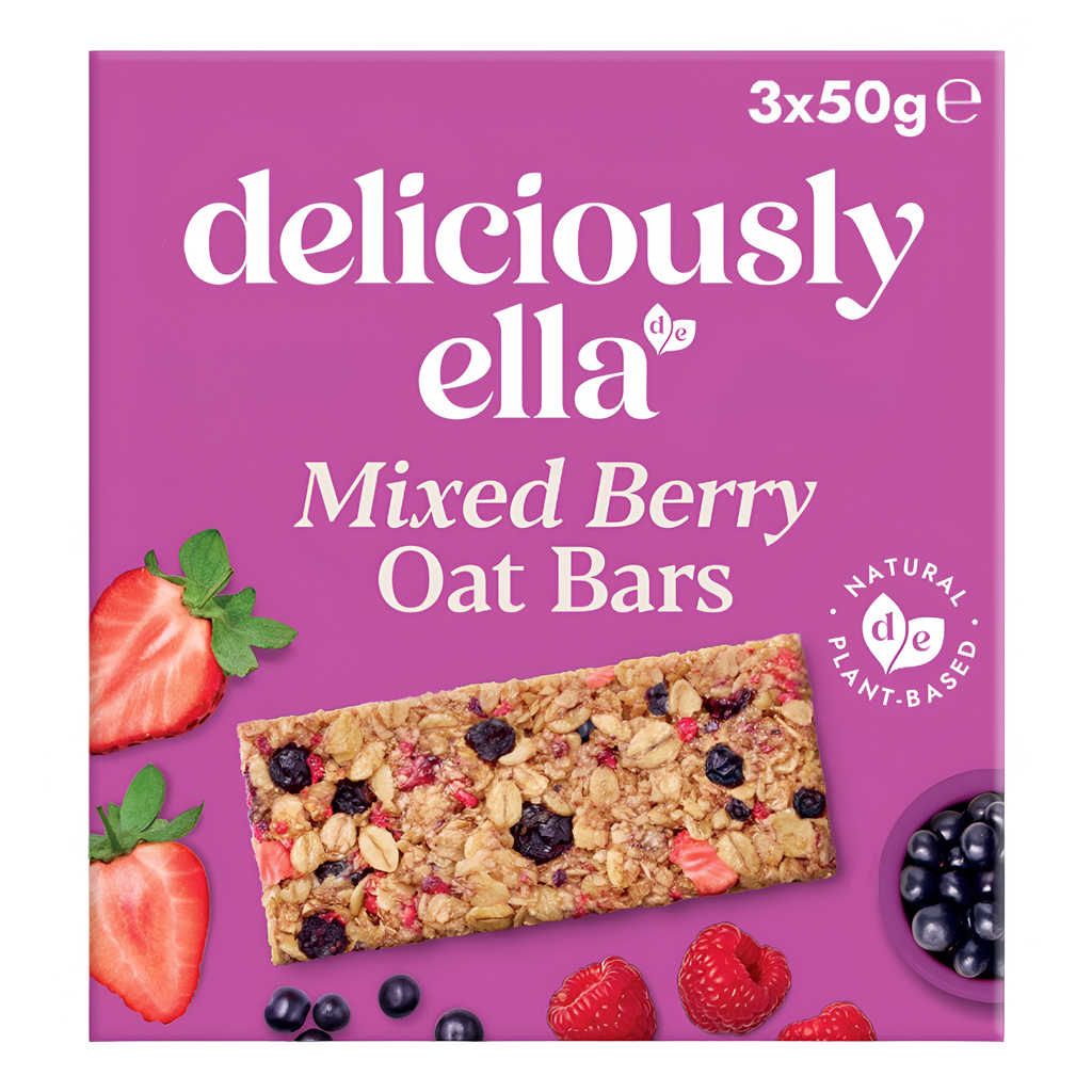 Deliciously Ella Oat Bar - MPK Mixed Berry X 12 X (3x50g)