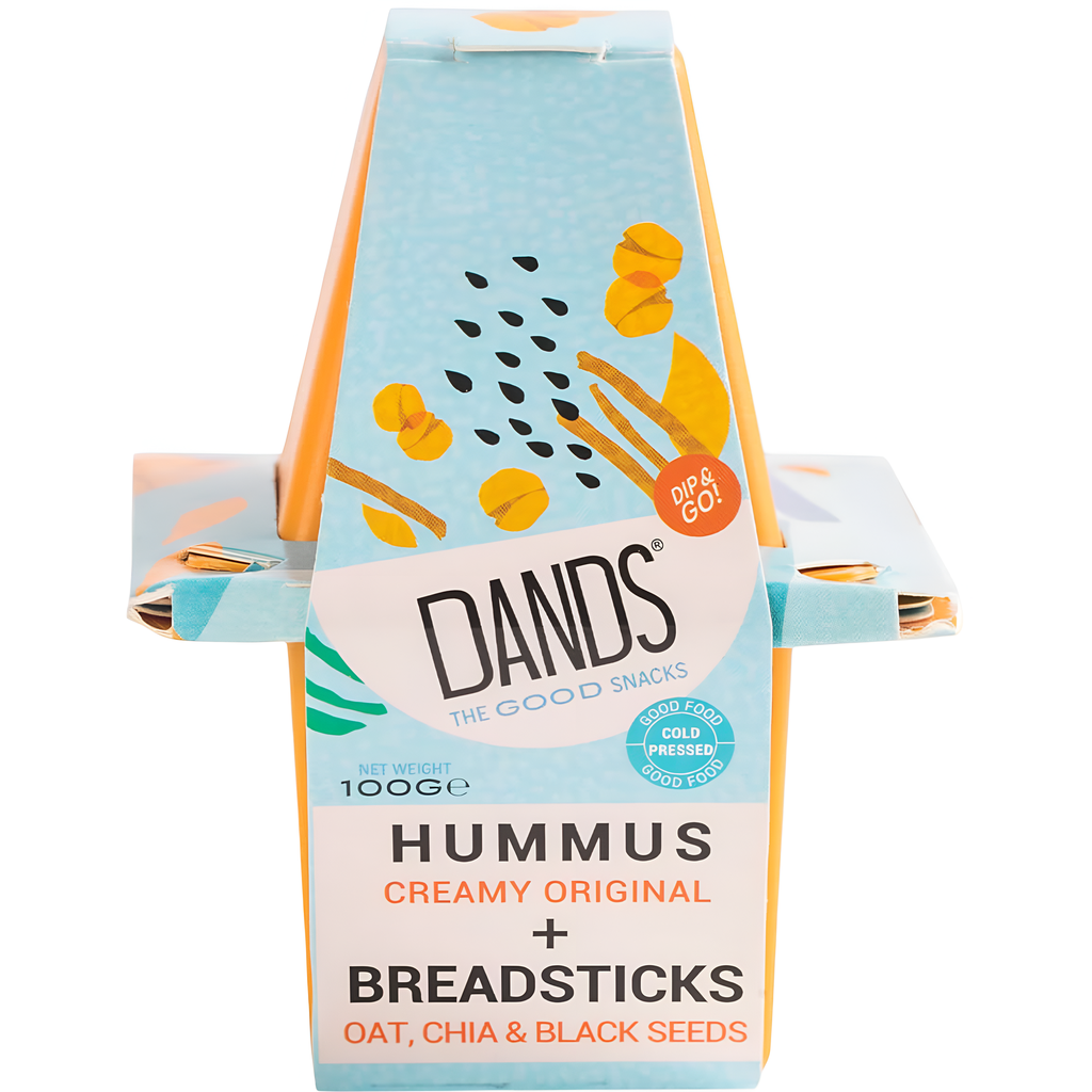 Dands Dip and Stick Snack Pots - Original Hummus & Breadsticks110g