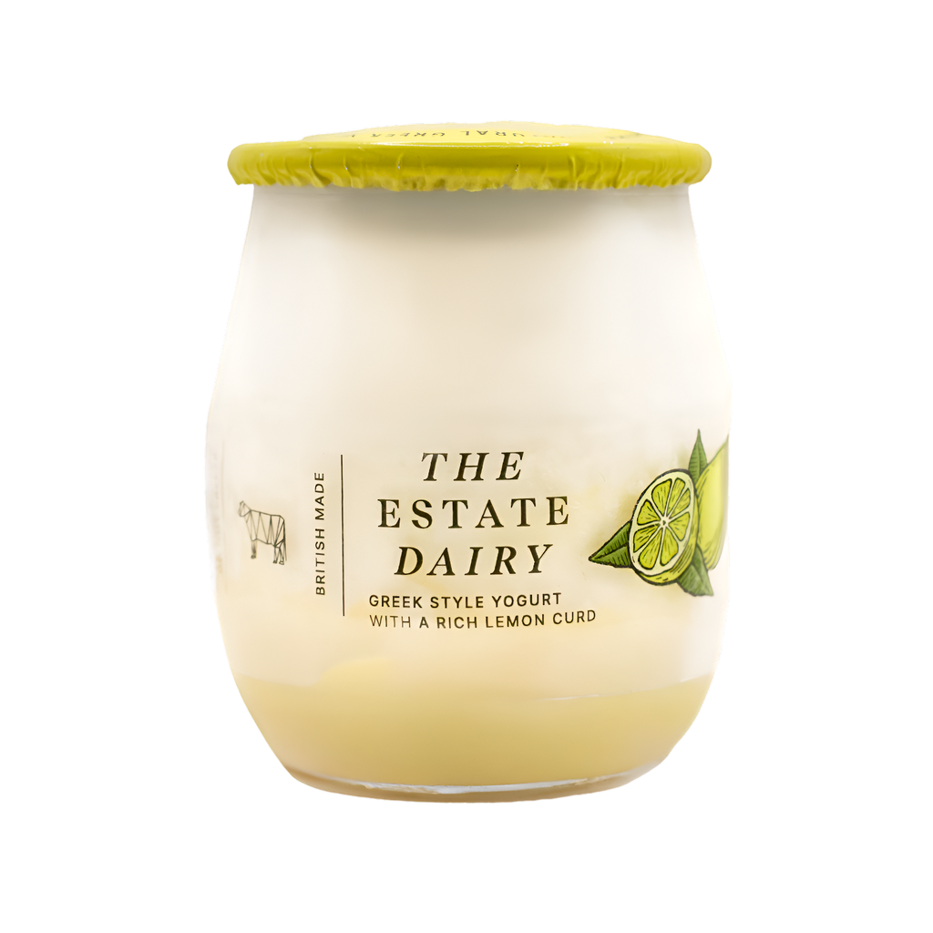 [PRE ORDER] The Estate Dairy Greek Style Yoghurt - Natural With Lemon Curd 125g
