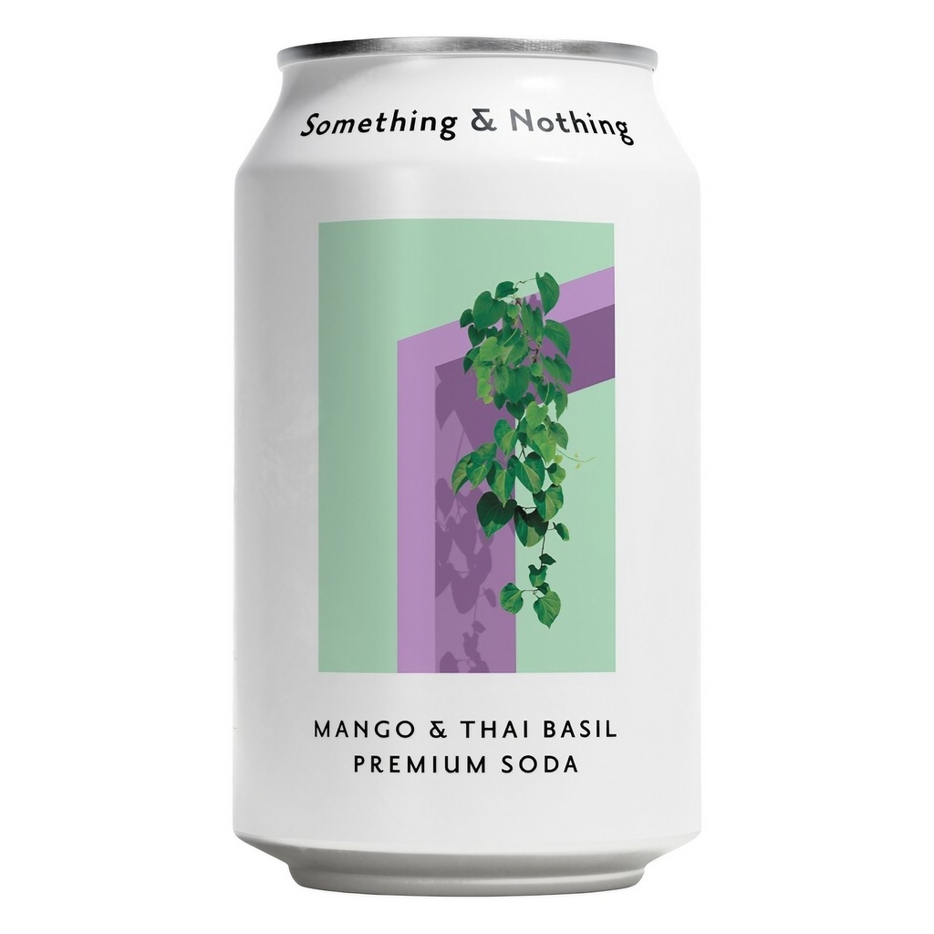 [10% OFF] Something & Nothing Soda - Mango And Thai Basil X 12 X 330ml